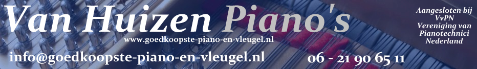 contact met Richard van Huizen over uw piano, stemmen, inbouw silent of moderator